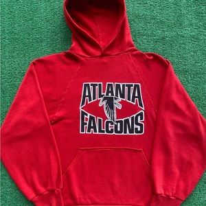 VTG 80’s Logo 7 Atlanta Falcons Football NFL Hoodie Youth Boy’s Small USA Made